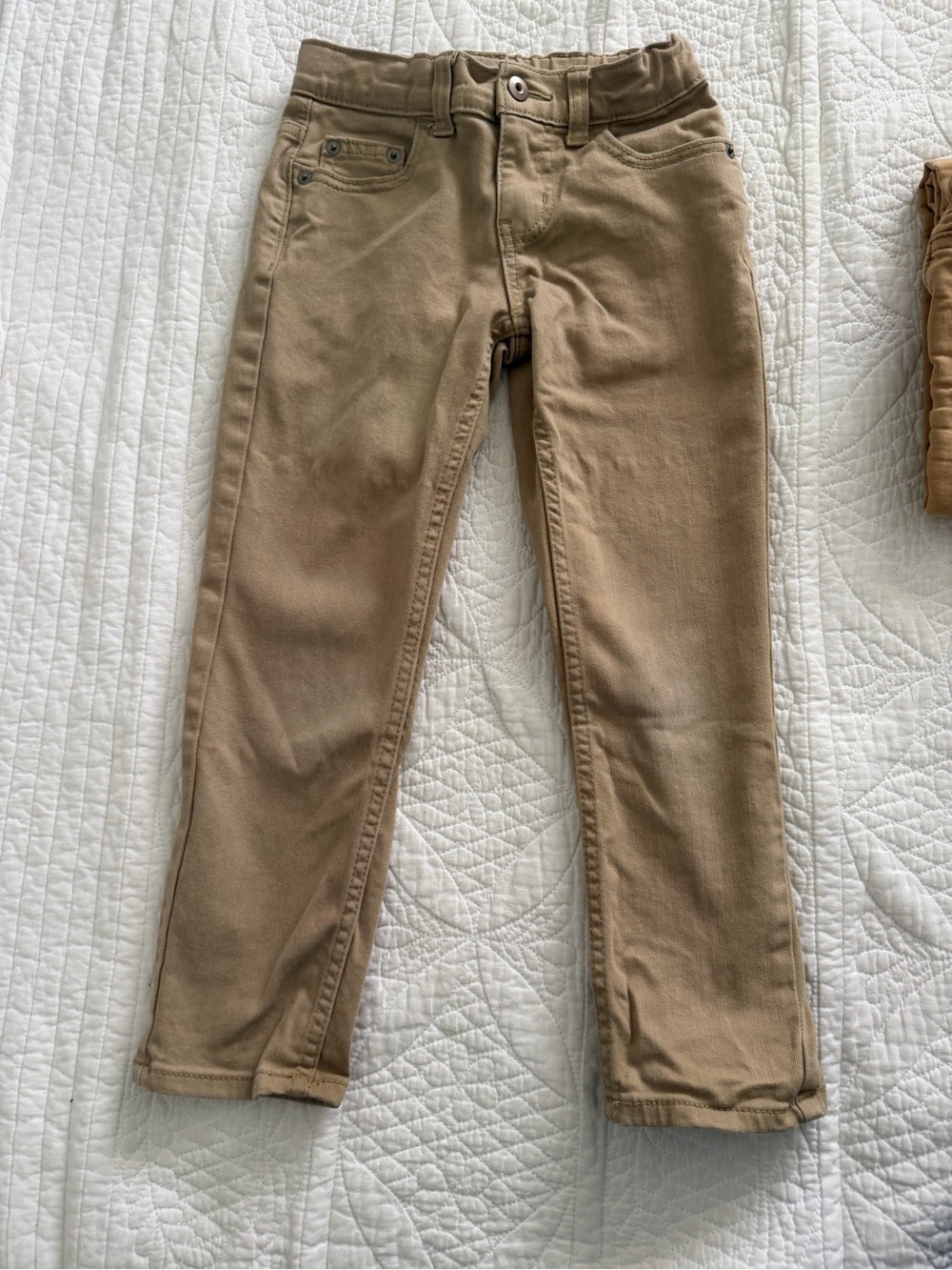 Boy’s Classic Tan Slim Fit Pants